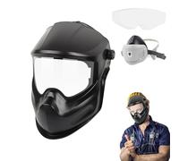 Duvcoywae Weld Helmet,UV Resistant Face Protector - Large Viewing UV Protection Welding Cover for TIG ARC Cutting Grinding Metal for Home Industrial Automotive Pipeline