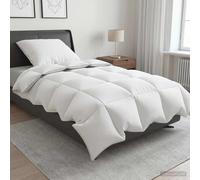 Duvet 90% Goose Down Winter White 140x200cm 100% Cotton Cover Pillow OEKO-TEX pc