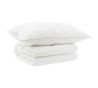 Duvet and Pillow Set 2 pcs White Wool Bedding Comforter Quilt OEKO-TEX vidaXL