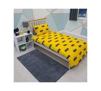 Duvet Batman Single Cover Pillowcase Bedding Set Reversible Two Sided Design