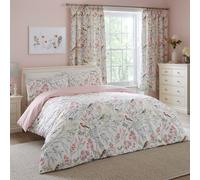 Duvet Cover Bedding Collection Caraway Floral Birds Dreams & Drapes Pink