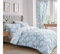 Duvet Cover Bedding Collection Chrysanthemum Floral Dreams & Drapes Blue