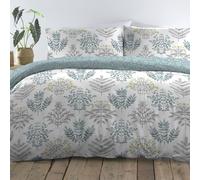 Dreams and Drapes - Emily - Easy Care Duvet Cover Set in Duck Egg, Super-King Bed Size