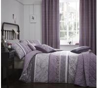 Dreams & Drapes, Hanworth, Easy Care Duvet Cover Set, Super King, Heather, Purple