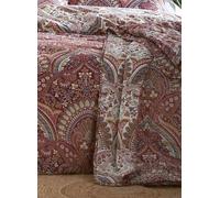 Dreams & Drapes - Maroon Jacobean Bedspread (230cm x 200cm) - Soft Touch - Microfibre - Damask Bedspread in Red - Persian Bohemian Quilted Bedspreads - Exotic Floral Blanket/Bed Cover for Bed