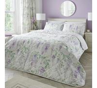 Dreams & Drapes 'Wisteria' Reversible Floral Bedspread in Lilac Dreams & Drapes Lilac
