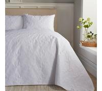 Duvet Cover Bedding Set Butterfly Garden Microfibre 3D Effect by Serene White