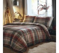 Duvet Cover Bedding Set Connolly 100% Brushed Cotton Dreams & Drapes Red