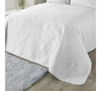 Duvet Cover Bedding Set Luana Pinsonic Leaf Microfibre 3DEffect by Serene White