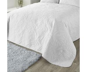 Duvet Cover Bedding Set Luana Pinsonic Leaf Microfibre 3DEffect by Serene White