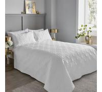 Duvet Cover Bedding Set Or Bedspread Cavali Microfibre 3D Effect by Serene White