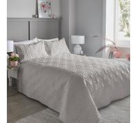 Duvet Cover Bedding Set Or Bedspread Cavali Microfibre 3DEffect by Serene Silver