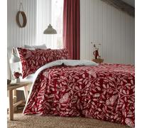 Duvet Cover Bedding Set Or Bedspread Woodland Owls By Dreams & Drapes Red
