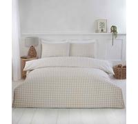 Rapport Home Gingham Check Duvet Set Double Green, Green