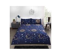 Duvet Cover Bedding Set with pillowcases, in Single, Double, King sizes, Reversible (King (U.K. Standard), Celestial Navy)