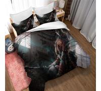 Duvet Cover Dead By Daylight 2 Pillowcases Home Dormitory Warm Soft Smooth Side Zipper 3 Piece Bedding Set (220x230cm(King),DBD 03)