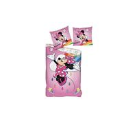 Duvet cover - Disney - Minnie Mouse - 200 x 140 cm - Microfiber - Pink and white