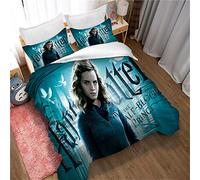 Duvet Cover Double Size Harry Potter Bedding Set 100% Cotton Bed Sets Reversible Quilt Covers with Pillowcases (Magician 07,King(220x230cm))
