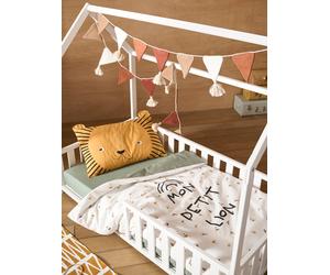 Duvet Cover for Babies, "Mon petit lion" Theme white/print