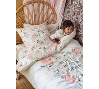 Duvet Cover + Pillowcase Set for Children, Eau de Rose white