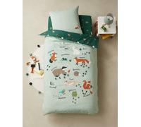 Duvet Cover + Pillowcase Set for Children, Pure Organic Cotton* CLASSE VERTE green