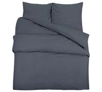 Duvet Cover Set Anthracite 140x200 cm Light-weight Microfiber Bedding vidaXL