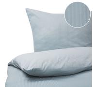 Duvet Cover Set AVONDALE Sateen Cotton 220 x 240 cm Grey