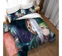 Duvet Cover Set Azur Lane - Premium 1600 Ultra-Soft T - Lightweight - Cooling Duvet Cover - Bedding with 2 Pillowcases (135x200cm(Single),Azur 02)