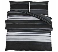 Duvet Cover Set Bedding Black and White 200x200 cm Cotton vidaXL
