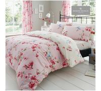 Duvet Cover Set Bedding & Pillowcase Feathers Geometric Single Double King Size