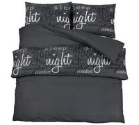 Duvet Cover Set Bedding Slipcover Black 155x220 cm Cotton vidaXL
