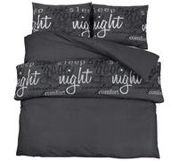 Duvet Cover Set Bedding Slipcover Black 200x200 cm Cotton vidaXL