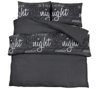 Duvet Cover Set Bedding Slipcover Black 260x220 cm Cotton vidaXL