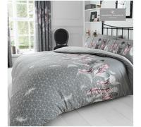 Duvet Cover Set Bedding With Pillowcase Reversible Quilt Single Double King Size