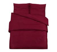 Duvet Cover Set Bordeaux 140x200 cm Light-weight Microfiber Sheet vidaXL