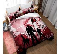 Duvet Cover Set for Kids Fallout New Vegas Comforter Cover for Boys Girls Teens Decorative 3 Piece Double Size Cool Style Bedding Set (200x200cm(Double),FNV 04)