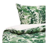 Duvet Cover Set GREENWOOD Sateen Cotton 155 x 220 cm Green
