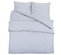 vidaXL Duvet Cover Set Grey 200x200 cm Light-weight Microfiber