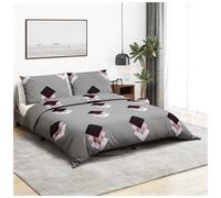 Duvet Cover Set Multicolour 100% Cotton 140x200cm + Pillowcase 60x70cm SoftFeel