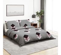 Duvet Cover Set Multicolour 140x200cm + 50x75cm 100% Cotton Soft OEKO-TEX Hidden