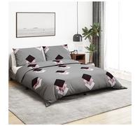 Duvet Cover Set Multicolour 200x200 cm 100% Cotton Hidden Button Pillowcase Soft