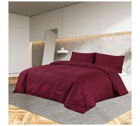 Duvet Cover Set Red Microfiber 140x200cm + 65x65cm Hidden Button Soft OEKO-TEX