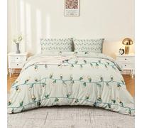 Duvet Cover Set Retro Christmas String Lights Lines Printed Pattern, Cream Soft Bedding Duvet Cover Set with Zipper Closure and Corner Ties, 230 x 220 cm Brushed Microfiber Quilt Covers