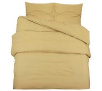 vidaXL Duvet Cover Set Taupe 200x220 cm Light-weight Microfiber
