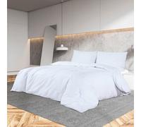Duvet Cover Set White 140x200cm + 50x75cm Microfiber Lightweight Soft Easycare S