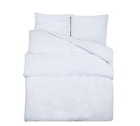 Duvet Cover Set White 200x220 cm Cotton Slipcover Pillowcase vidaXL