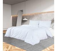 Duvet cover set White 260x240cm +65x65cm 100% Cotton OEKO-TEX HiddenBtn Wrinkle