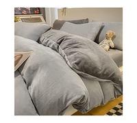 Duvet Cover Set Winter Warm Crystal Velvet Bedding Set Thick Duvet Cover Pillowcase Bed Sheet 4 Piece Set King/Queen Size Home Textiles Duvet Cover (Color : 04, Size : 200x230cm-4pc)