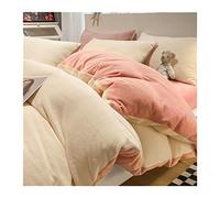 Duvet Cover Set Winter Warm Crystal Velvet Bedding Set Thick Duvet Cover Pillowcase Bed Sheet 4 Piece Set King/Queen Size Home Textiles Duvet Cover (Color : 03, Size : 220x240cm-4pc)