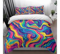 Duvet Cover Sets Blue Yellow Purple Super King Duvet Set Microfiber Soft Bedding Hidden Zipper Closure Washable Superking Bedding Set Includes Pillow Cases 2 Pack 50x75 cm
